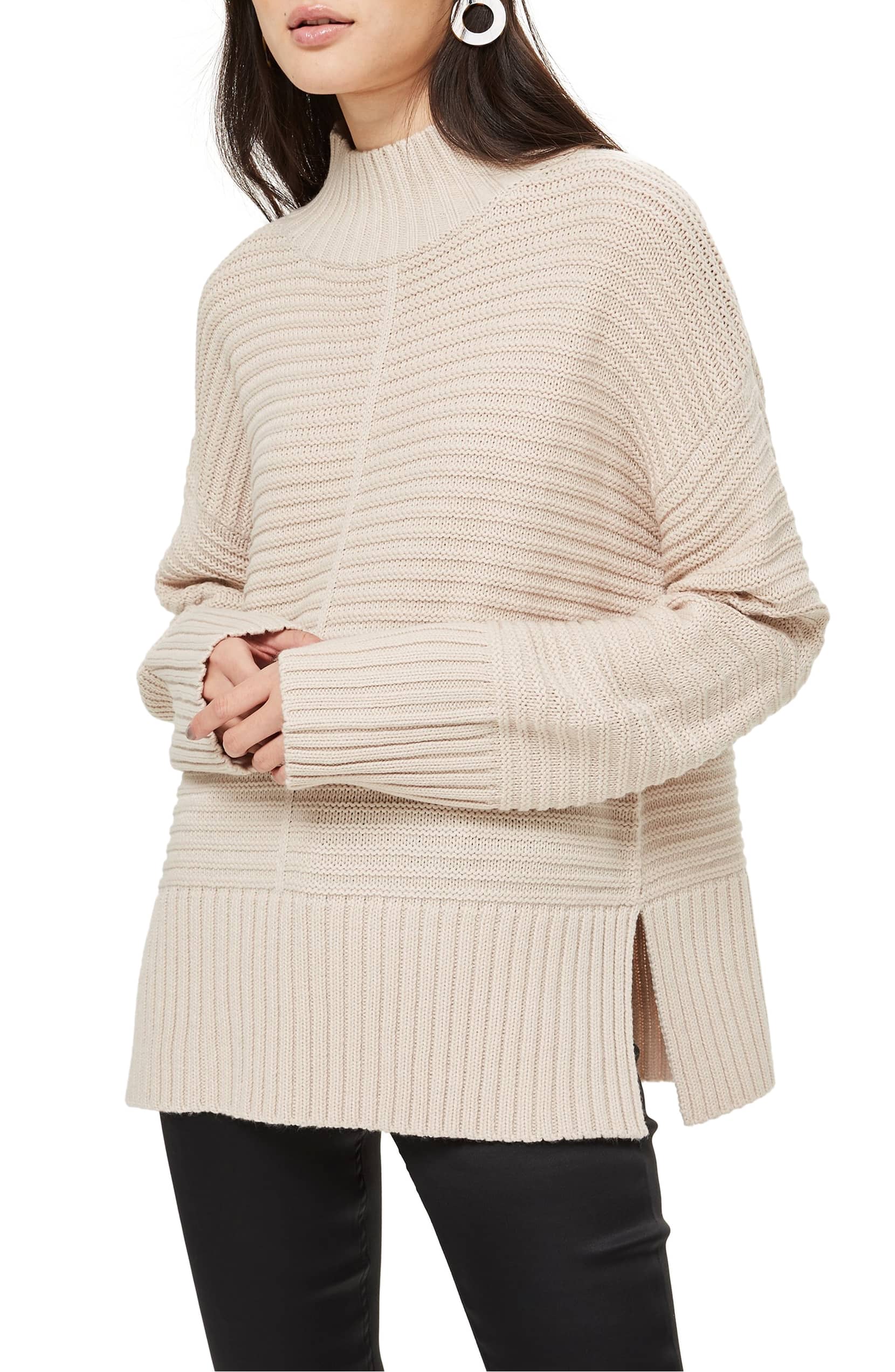 mock neck sweater