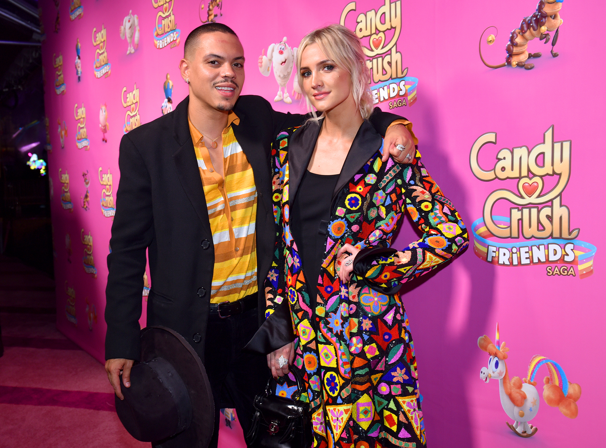 Evan Ross and Ashlee Simpson