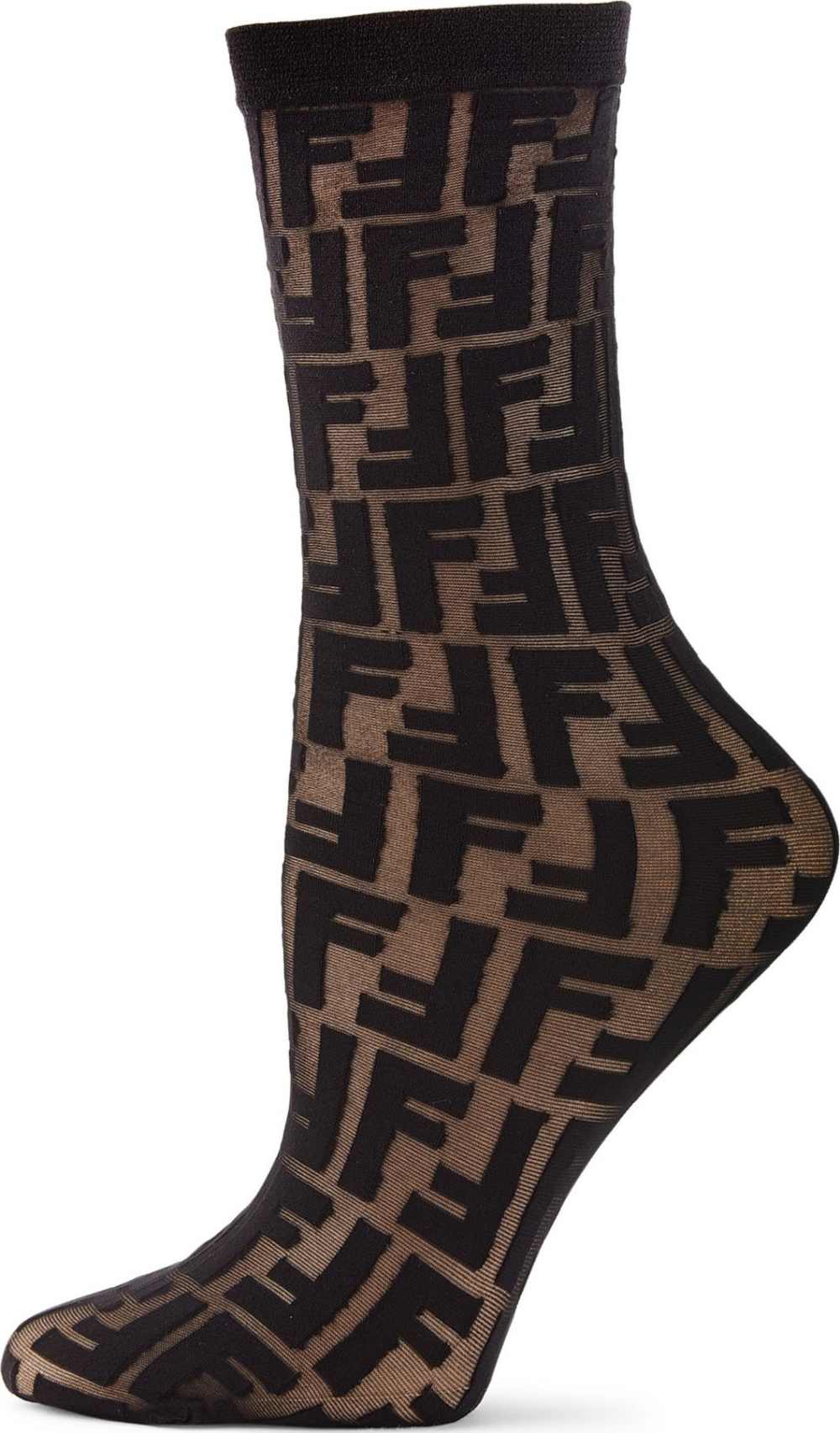 Fendi Logo Crew Socks