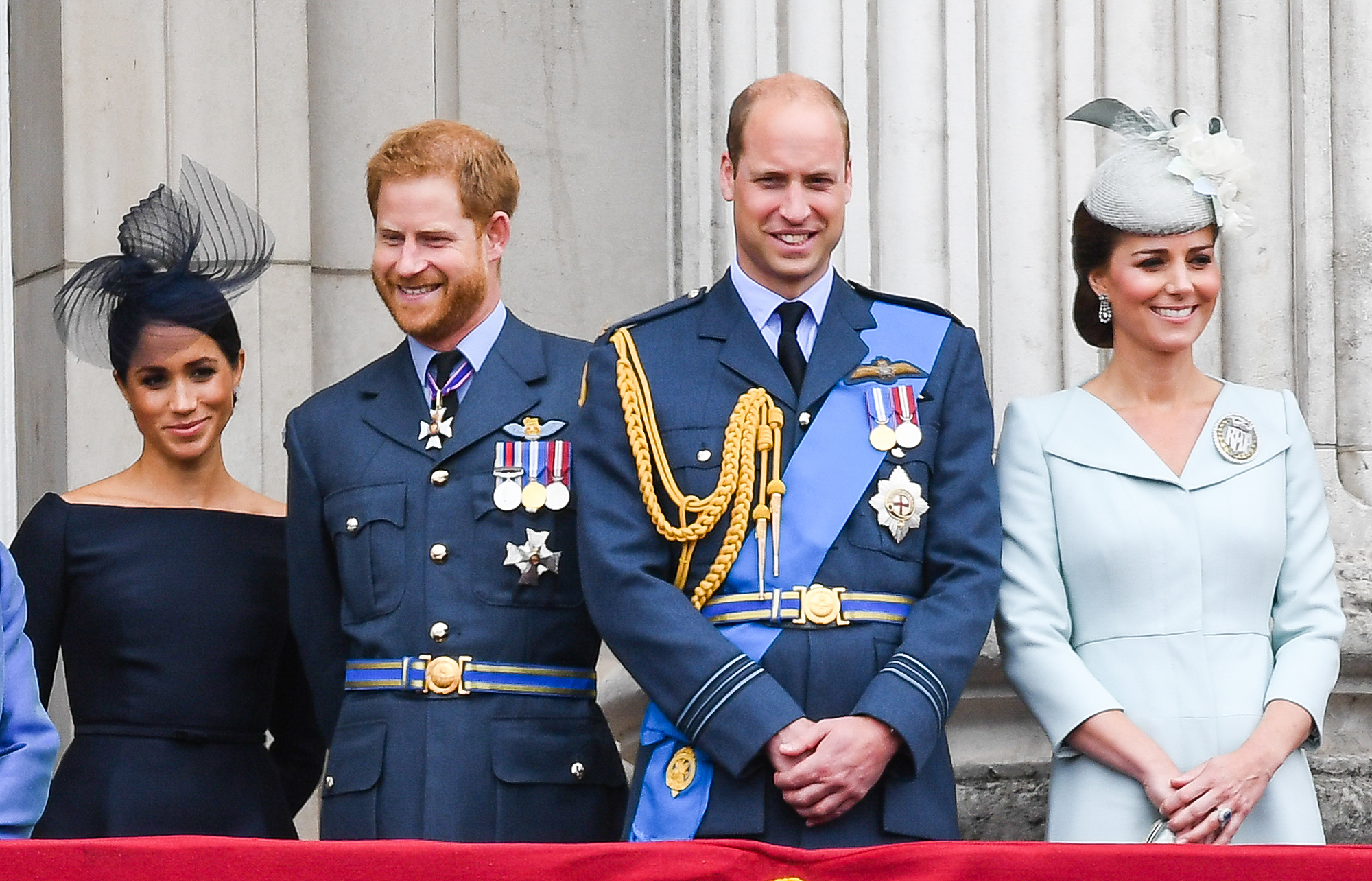 Prince William and Kate Prince Harry and Duchess Meghan Excited