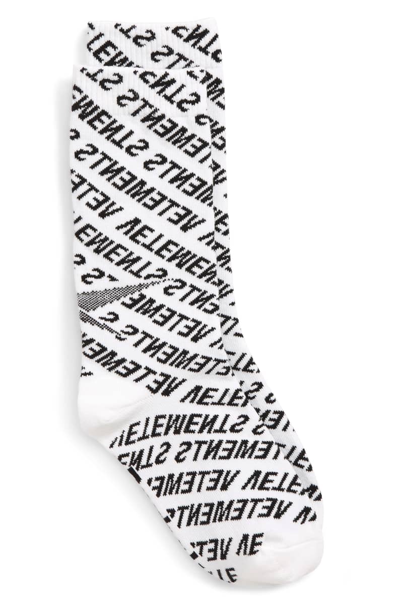 Vetements Monogram Socks