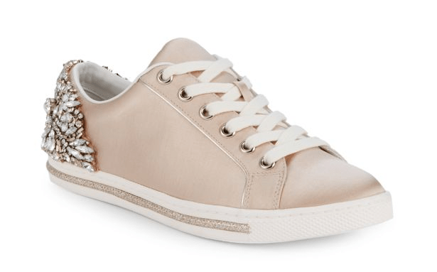 badgley mischka shirley embellished sneakers