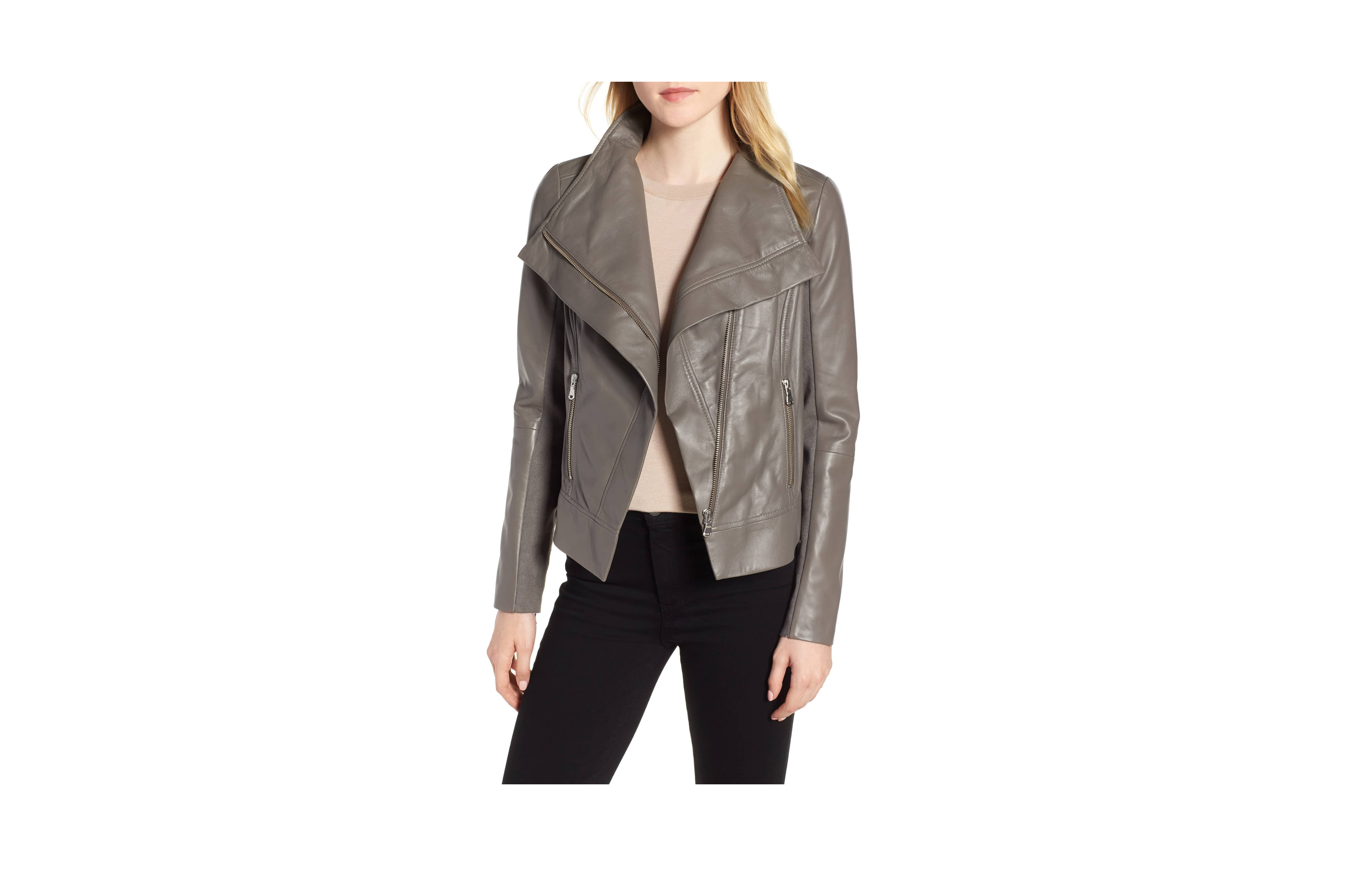 TROUVE DRAPE FRONT JACKET