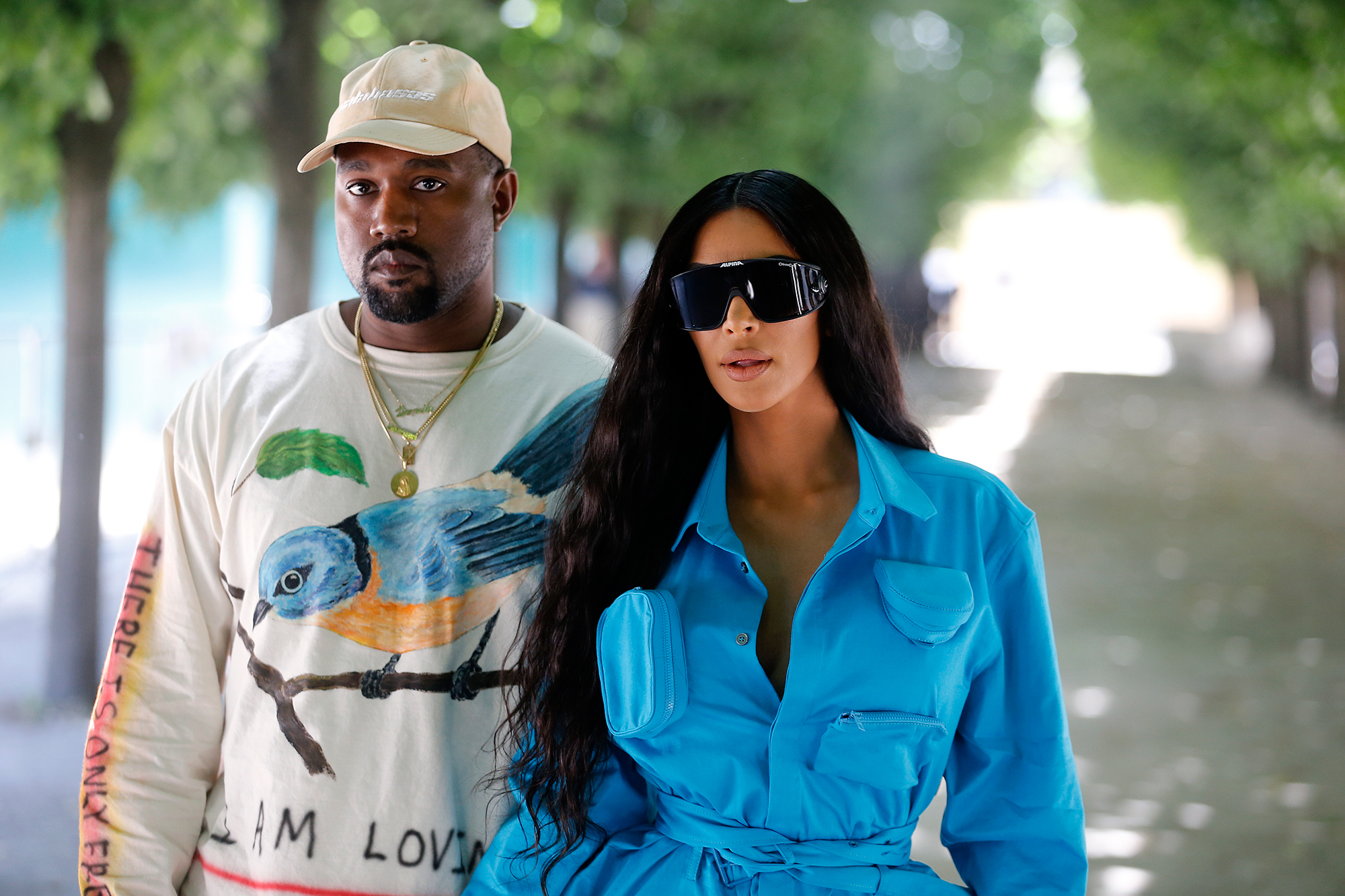 Kanye West and Kim Kardashian
