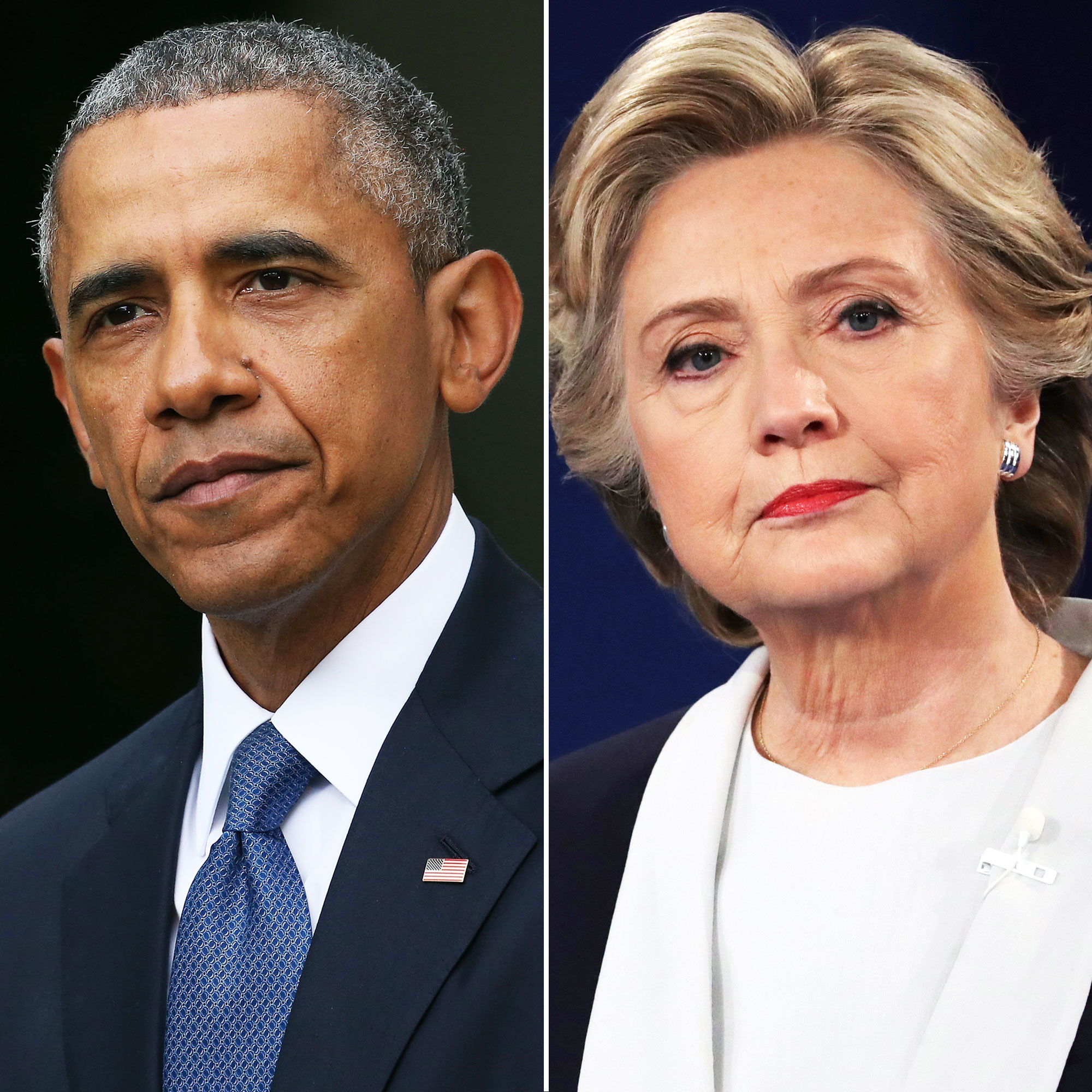 Barack Obama and Hillary Clinton