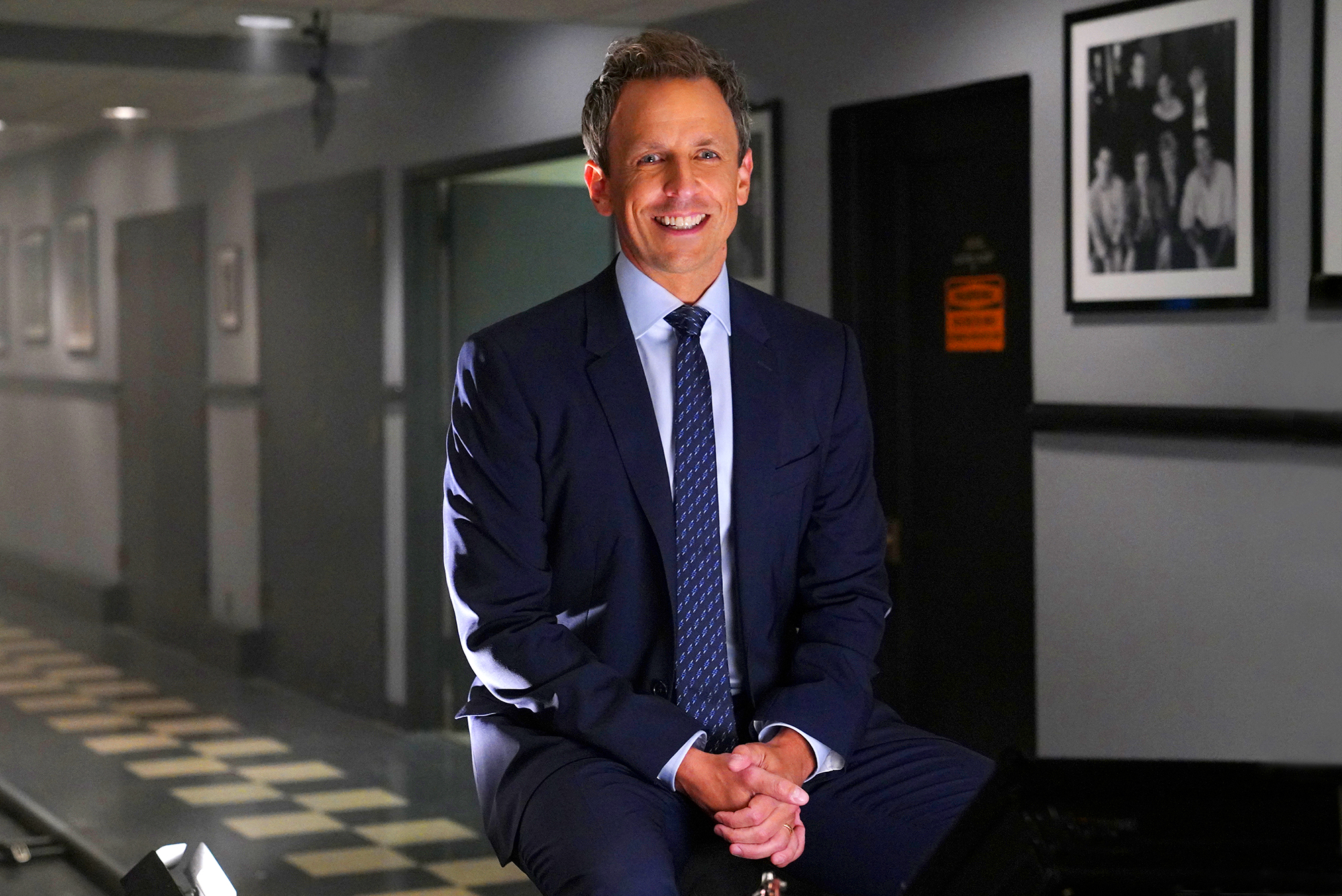 Host Seth Meyers in Studio 8H