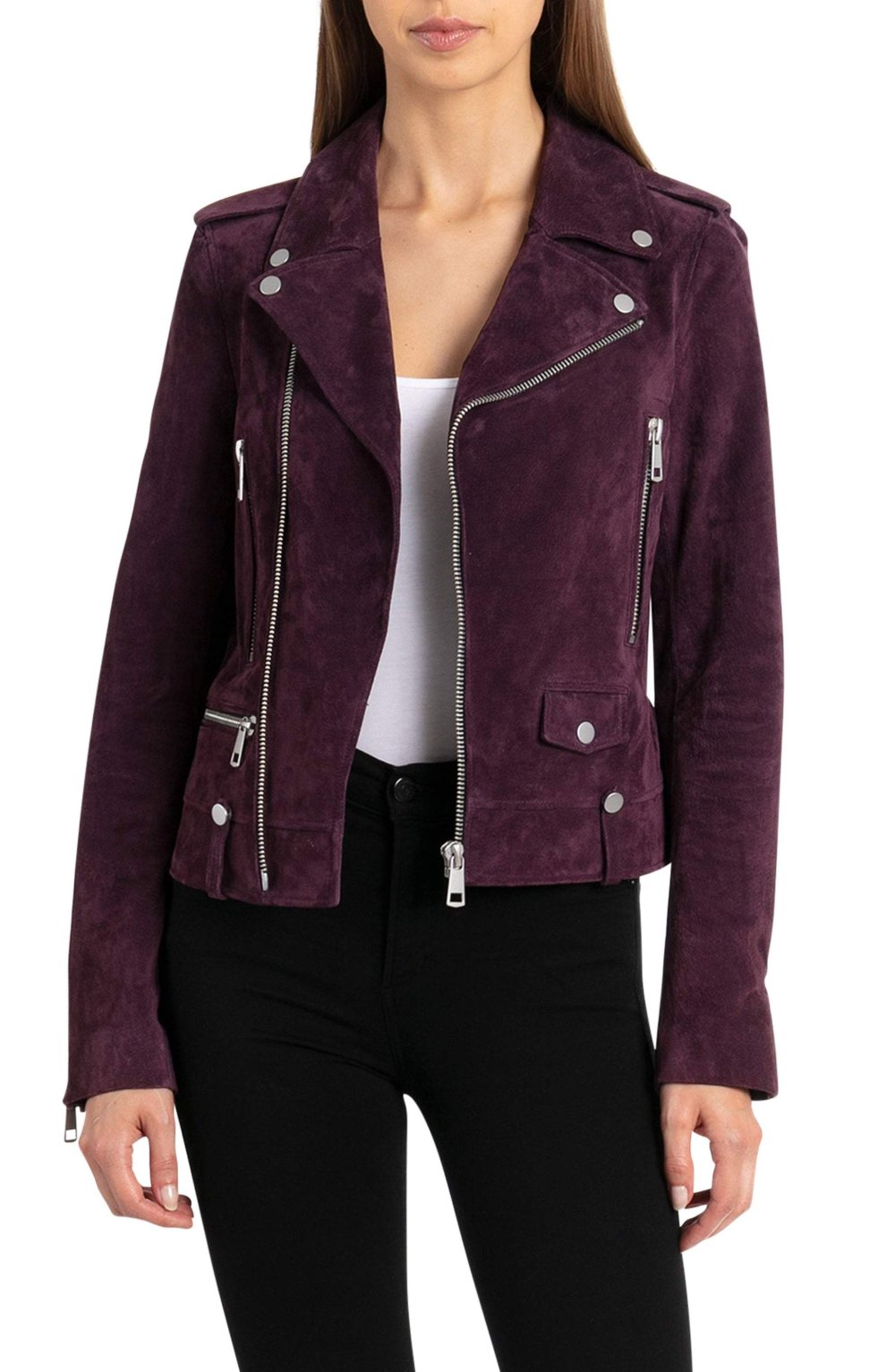 suede perfecto biker jacket bagatelle leather