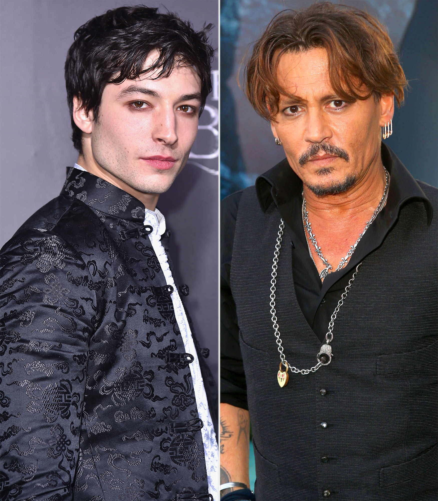 Ezra Miller, Johnny Depp