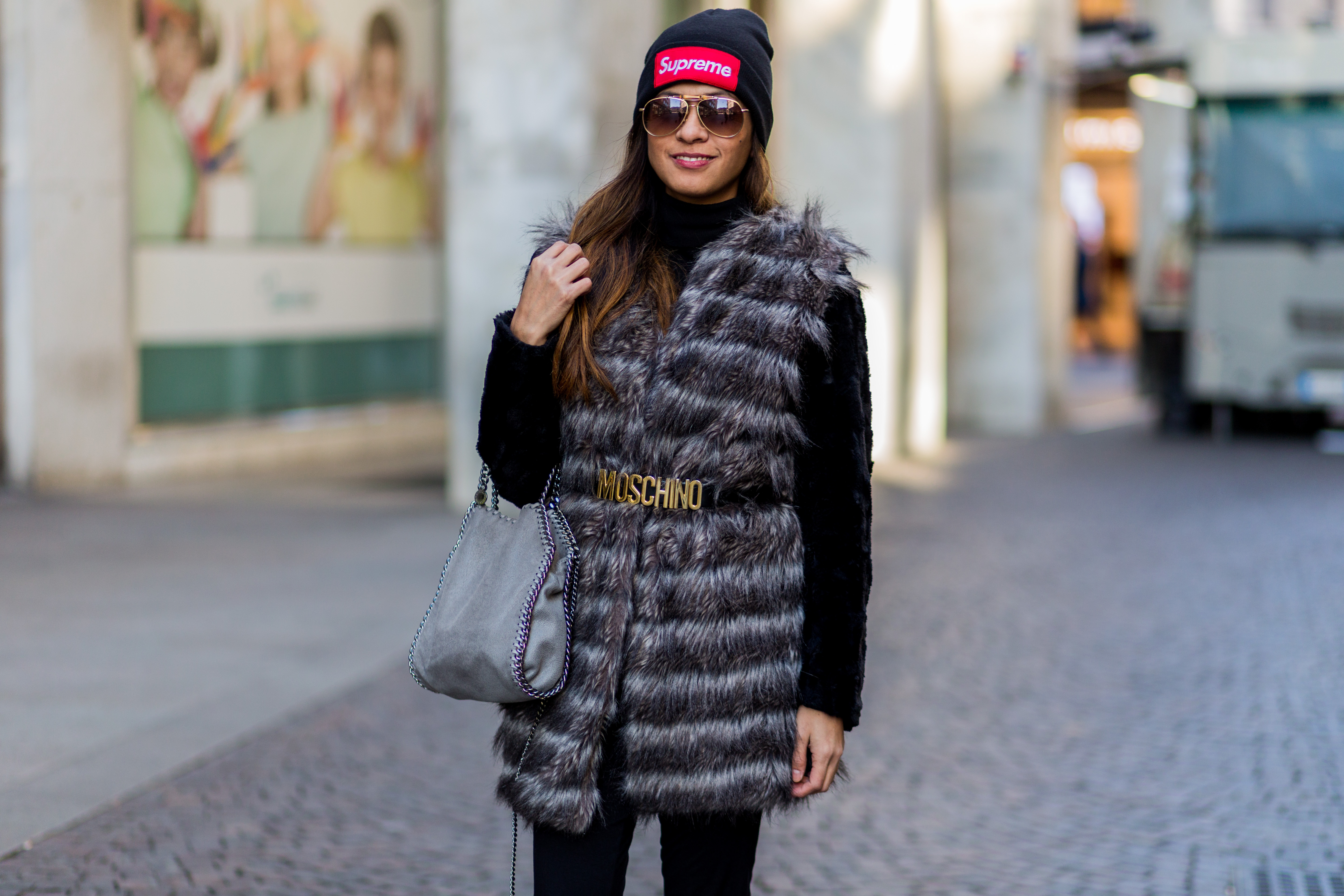 fur vest