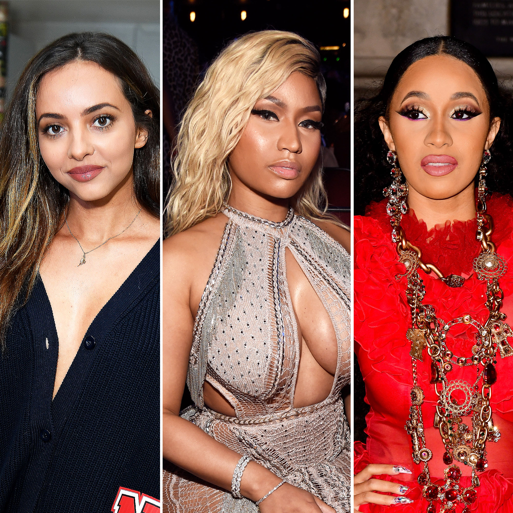 Jade Thirlwall, Nicki Minaj and Cardi B