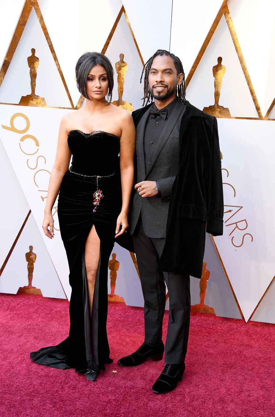 Nazanin Mandi (L) and Miguel