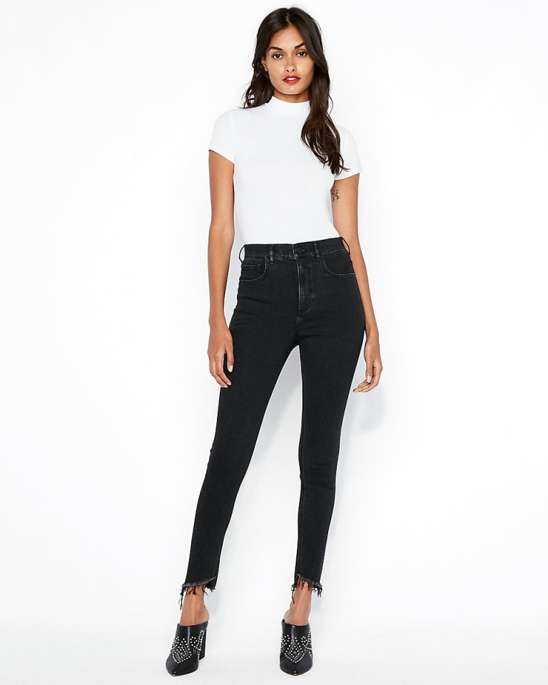 Super-High-Waisted-Washed-Black-Denim-Perfect-Ankle-Leggings