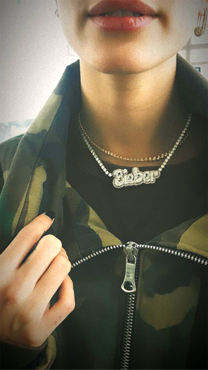 hailey baldwin bieber necklace