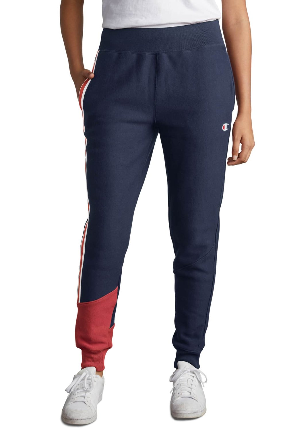 champion color block jogger pants