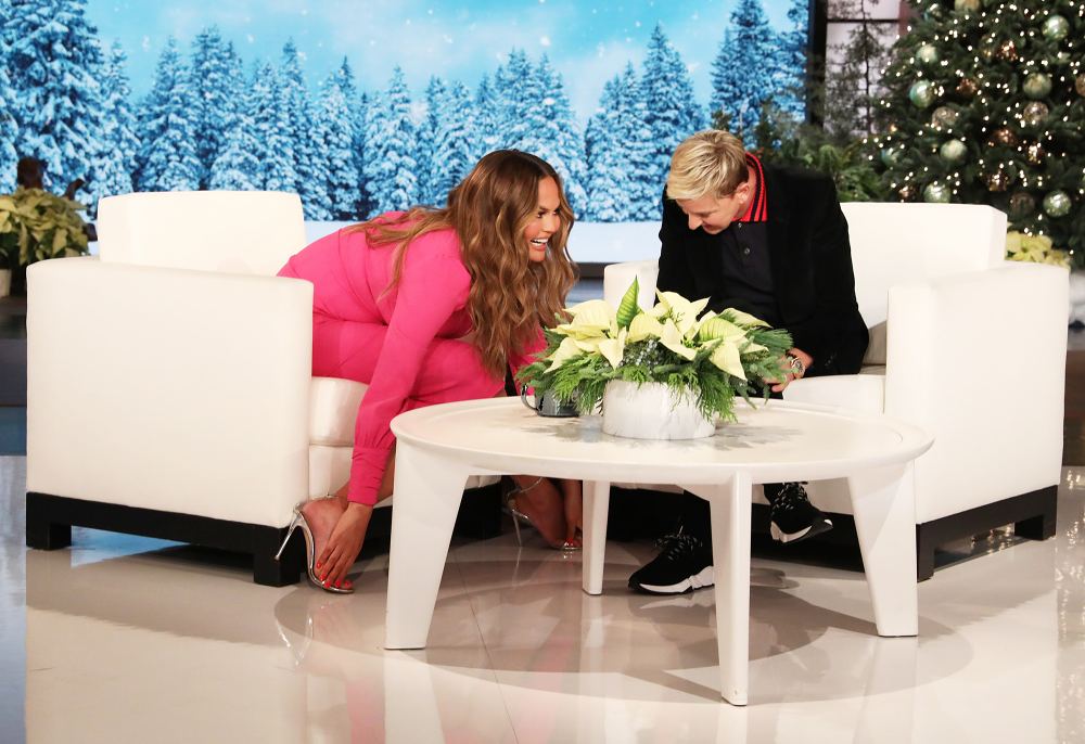 Chrissy Teigen Feet Retouched Photoshoots The Ellen DeGeneres Show