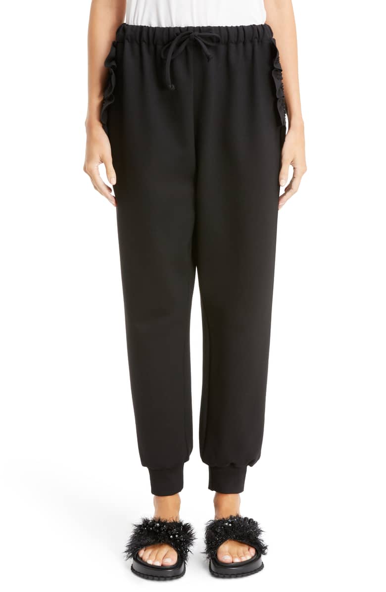 simone rocha ruffle jogging pants