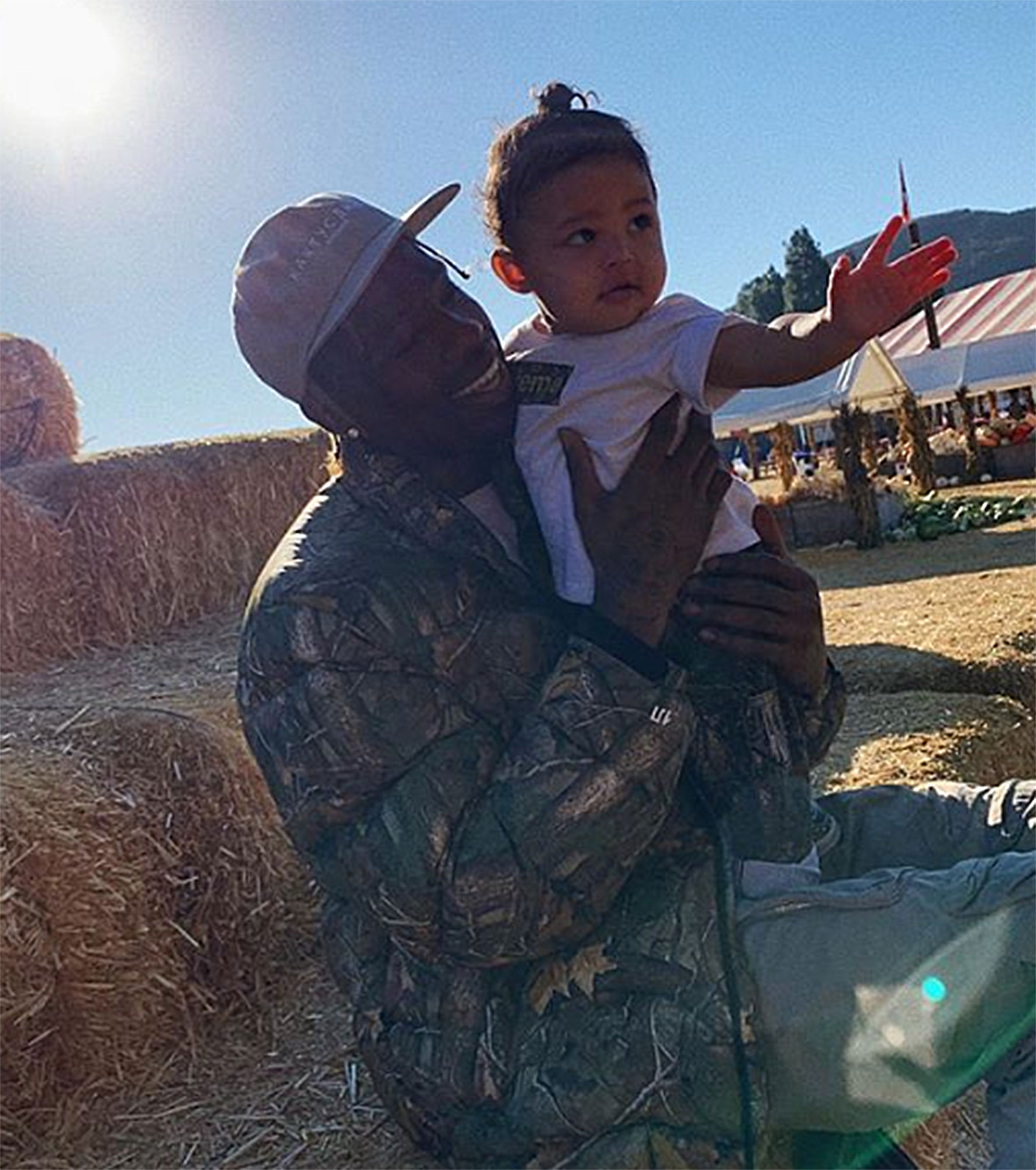 Travis Scott and daughter, Stormi