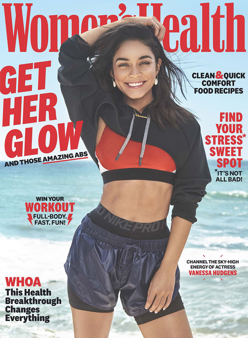 Vanessa Hudgens on the cover of Women's Health