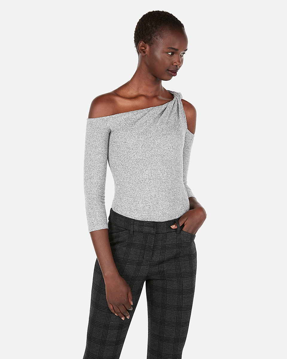 express twist-shoulder bodysuit