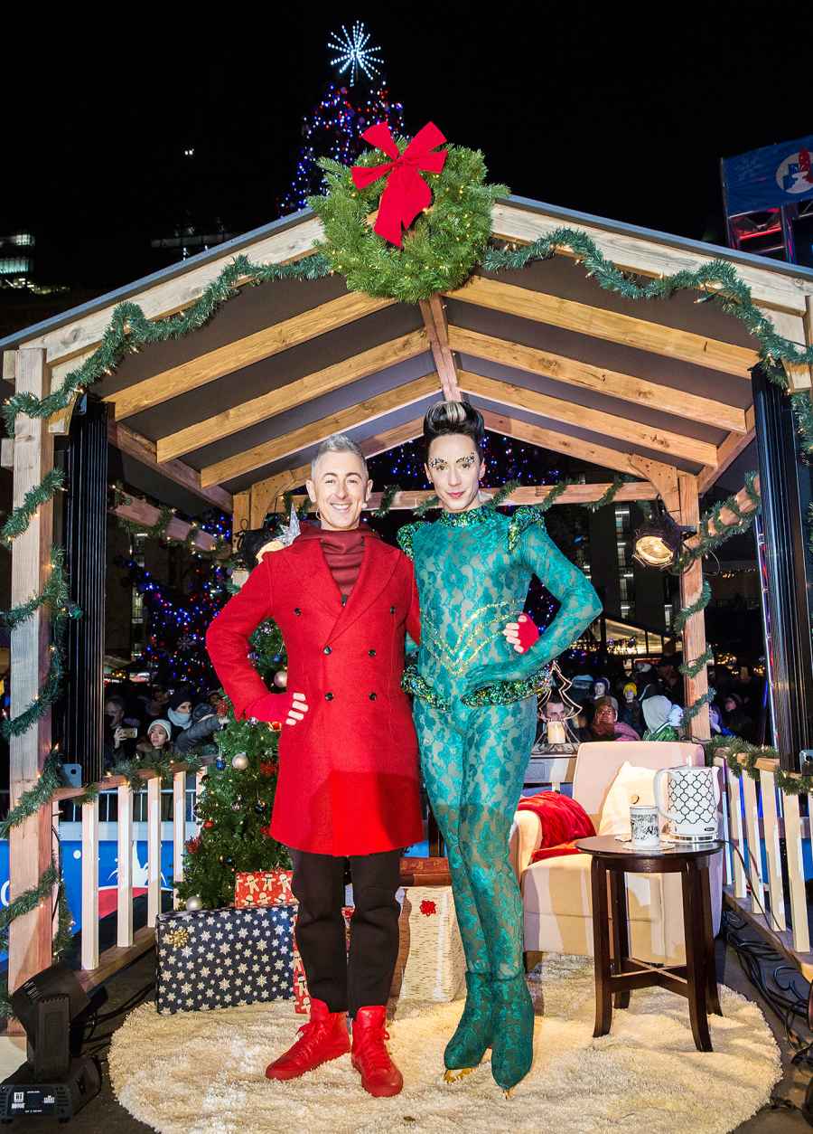 Alan Cumming Johnny Weir Bryant Park Tree Lighting Skate-tacular