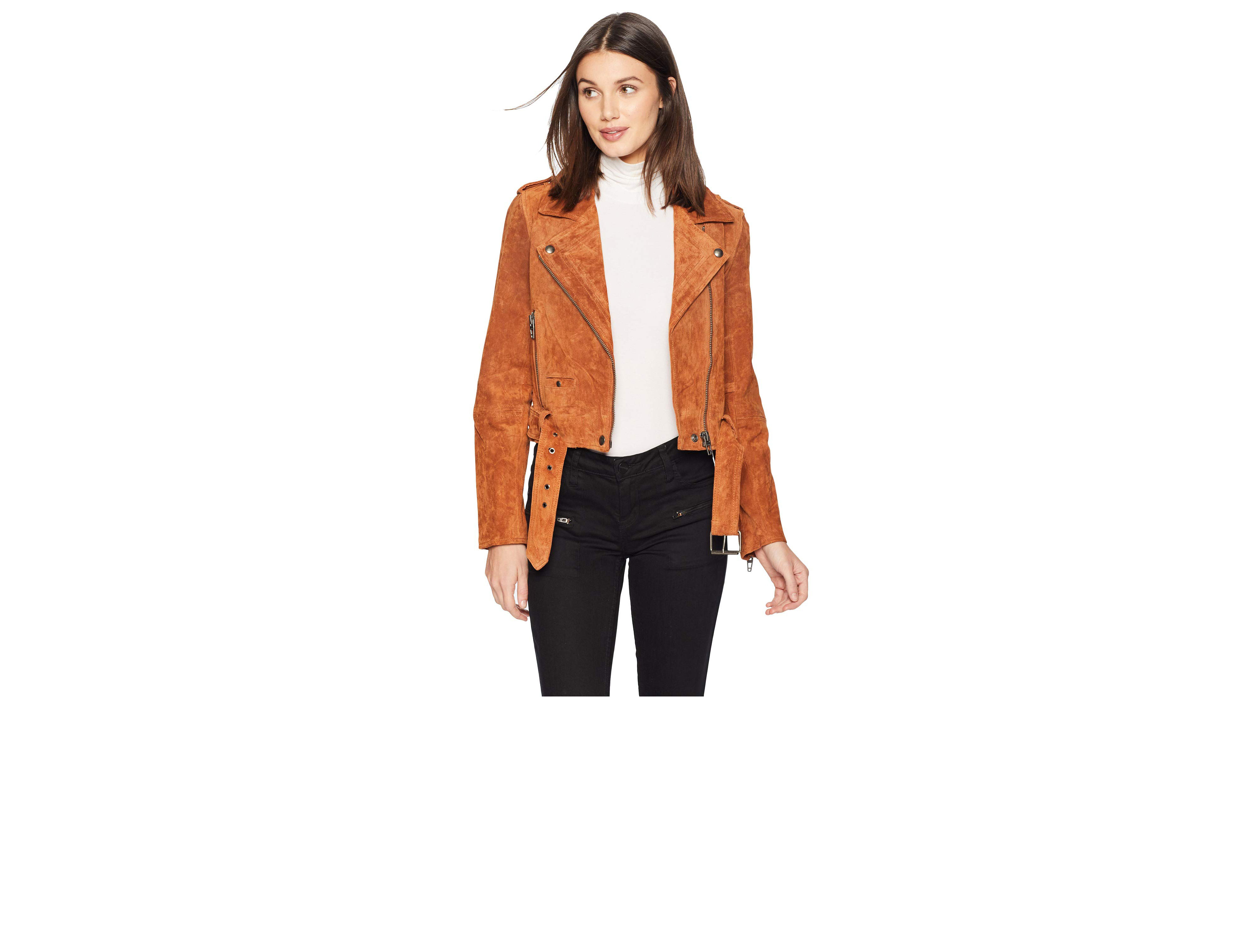BLANKNYC Real Suede Moto Jacket