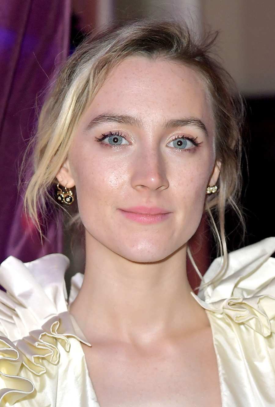 Saoirse-Ronan ruffled dress