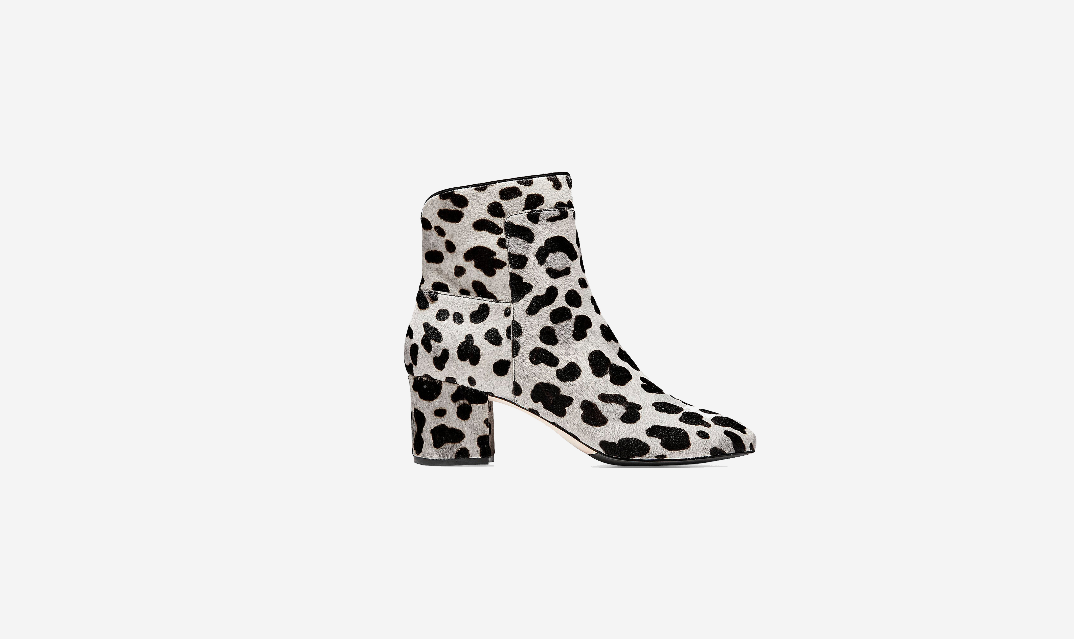 cole haan leopard print boots