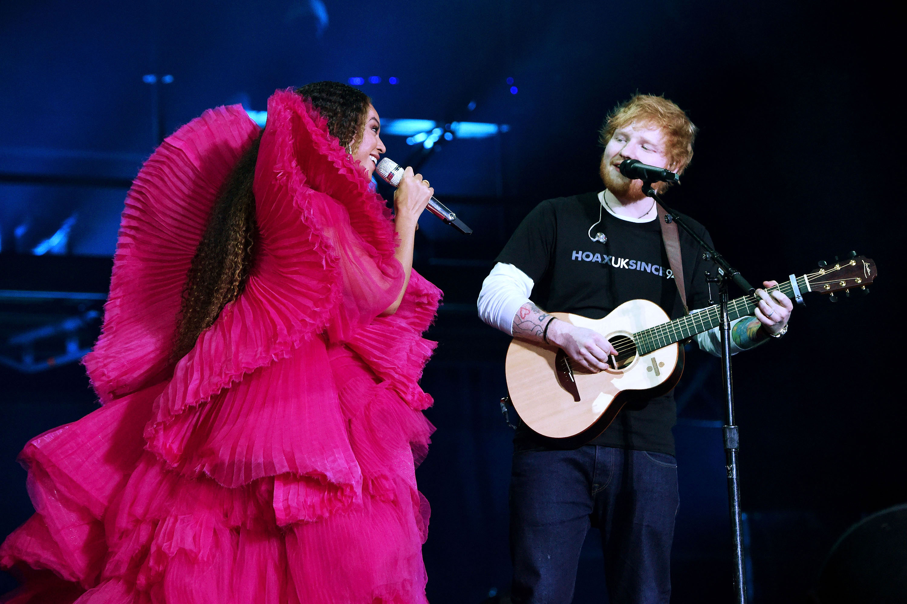 ed sheeran defends outfit