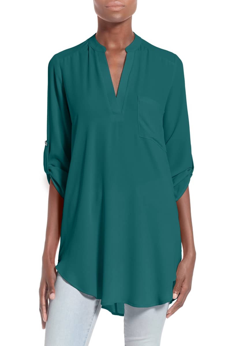 deep teal tunic