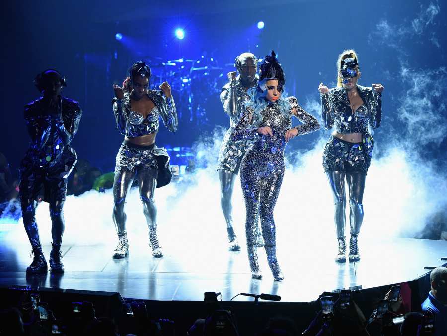 Lady Gaga performs during her 'ENIGMA' residency at Park Theater at Park MGM