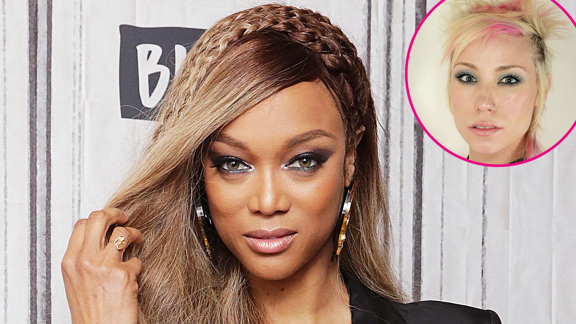 Tyra Banks and Jael Strauss