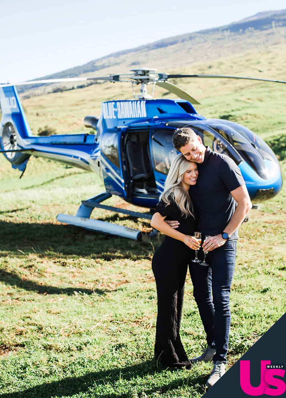 Arie Luyendyk Jr Lauren Burnham Helicopter Tour Hawaii