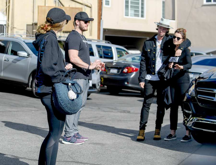 Chris-Pratt,-Katherine-Schwarzenegger,-Maria-Schriver-siblings-lunch