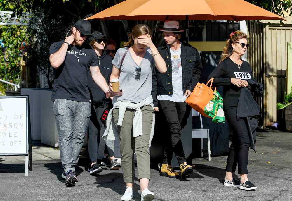 Chris-Pratt,-Katherine-Schwarzenegger,-Maria-Schriver-siblings-lunch