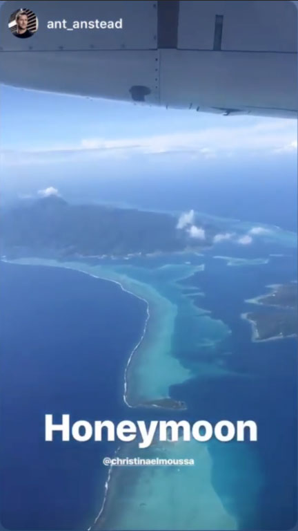 Christina El Moussa and Ant Anstead honeymoon in Bora Bora