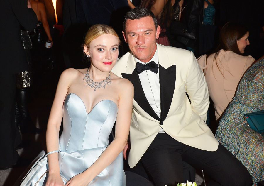 Golden Globes 2019 Afterparties Dakota Fanning Luke Evans