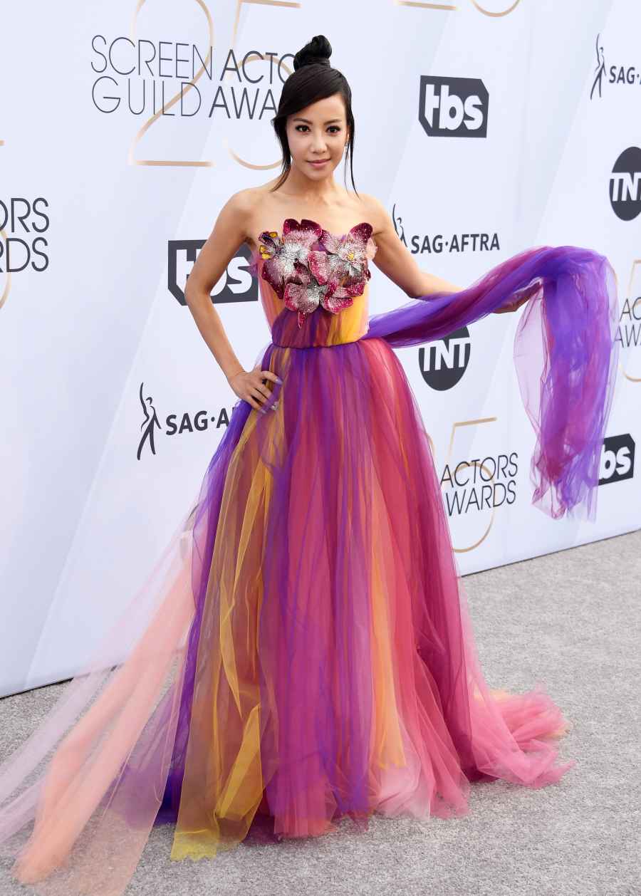 Fiona Xie Wackiest Looks SAG Awards 2019