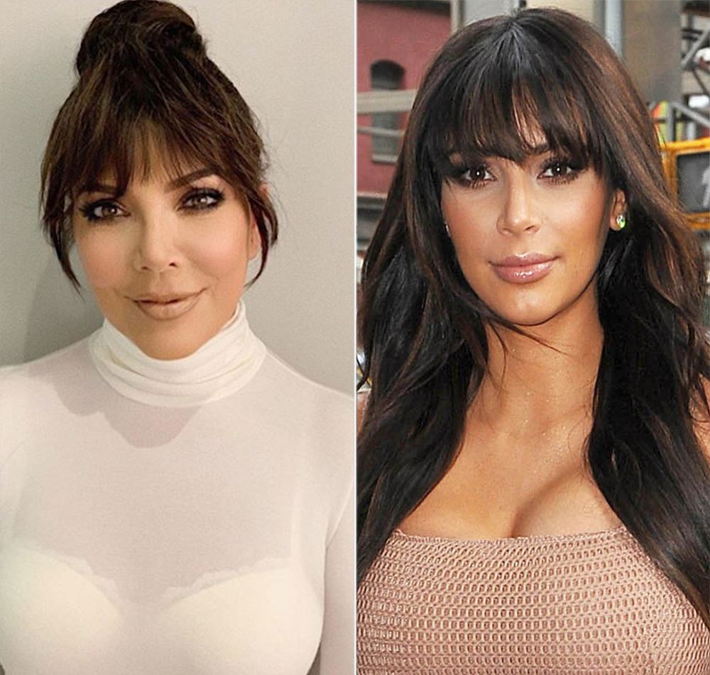 kris jenner looks just like kim bangs