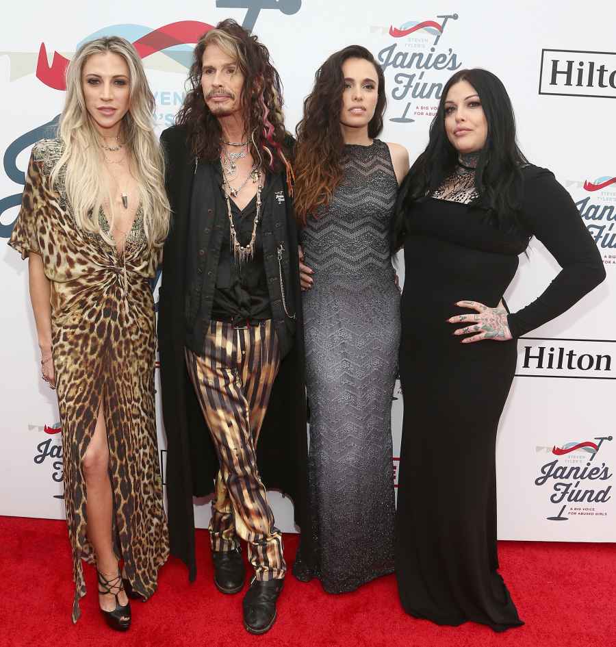 Aimee Preston Steven Tyler Chelsea Tyler Mia Tyler STARS BRINGING FAMILY TO GRAMMYS 2019