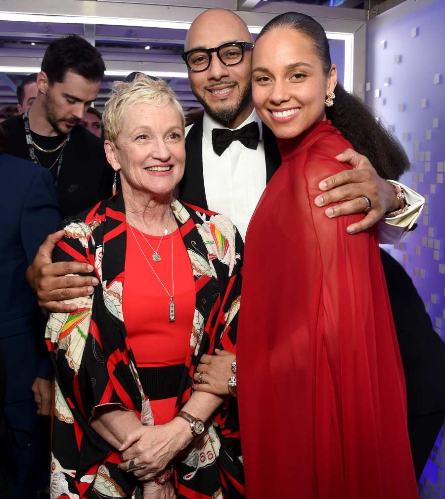 Alicia Keys Terria Joseph STARS BRINGING FAMILY TO GRAMMYS 2019