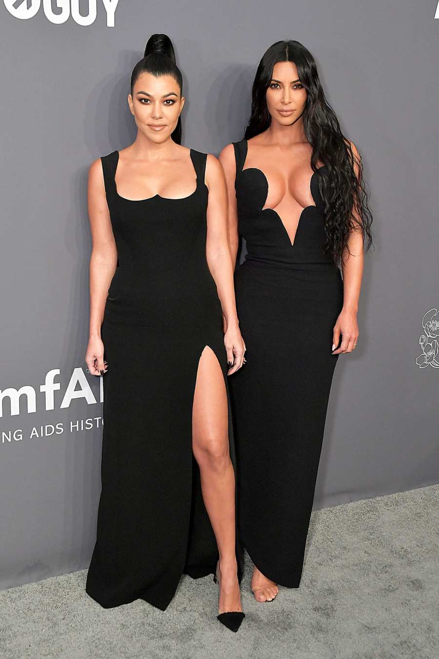 Kourtney Kardashian and Kim Kardashian