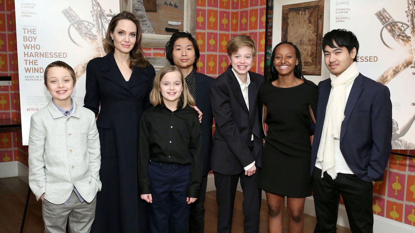 Angelina Jolie Attends NYC Movie Premiere With All 6 of Her Kids