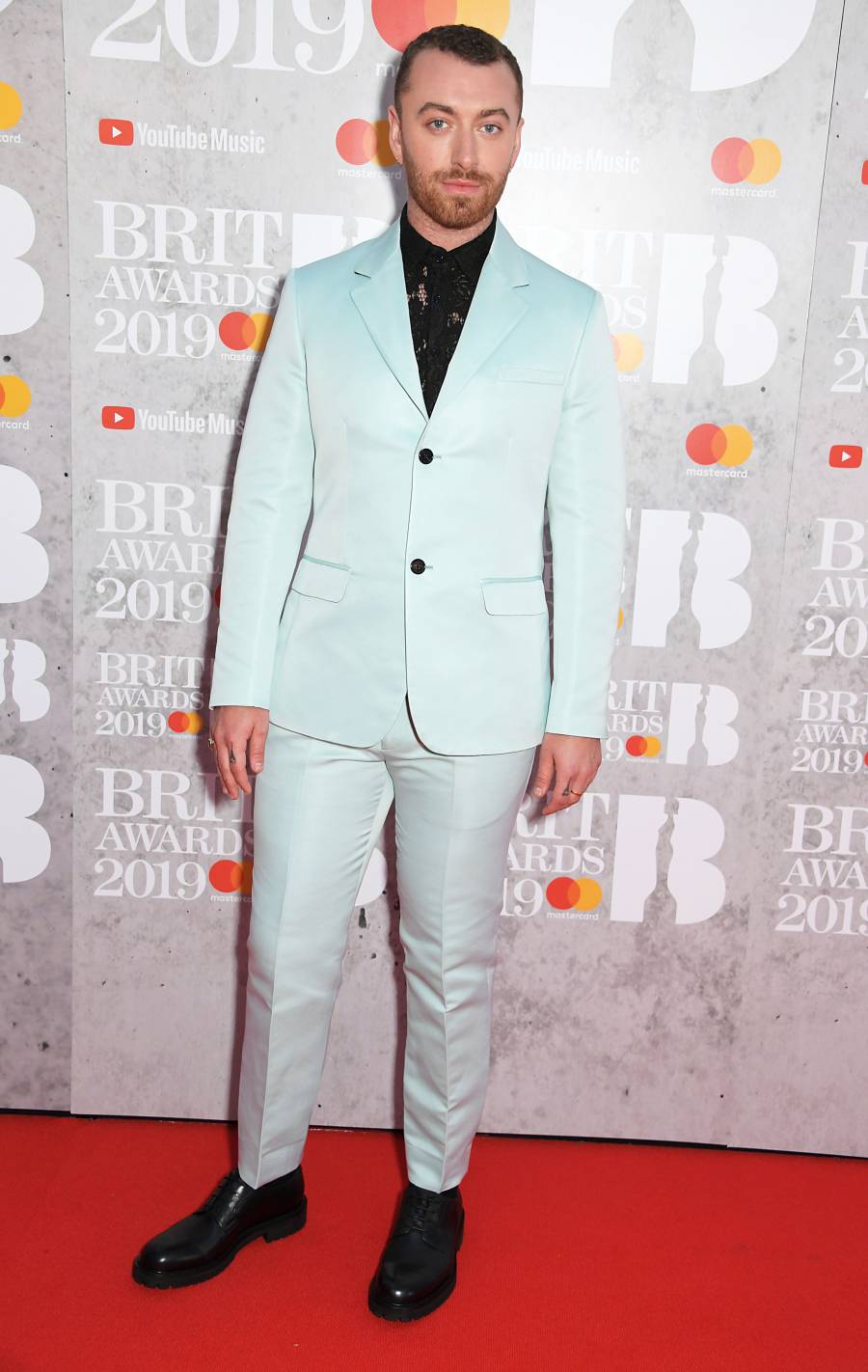 Sam Smith brit awards red carpet 2019