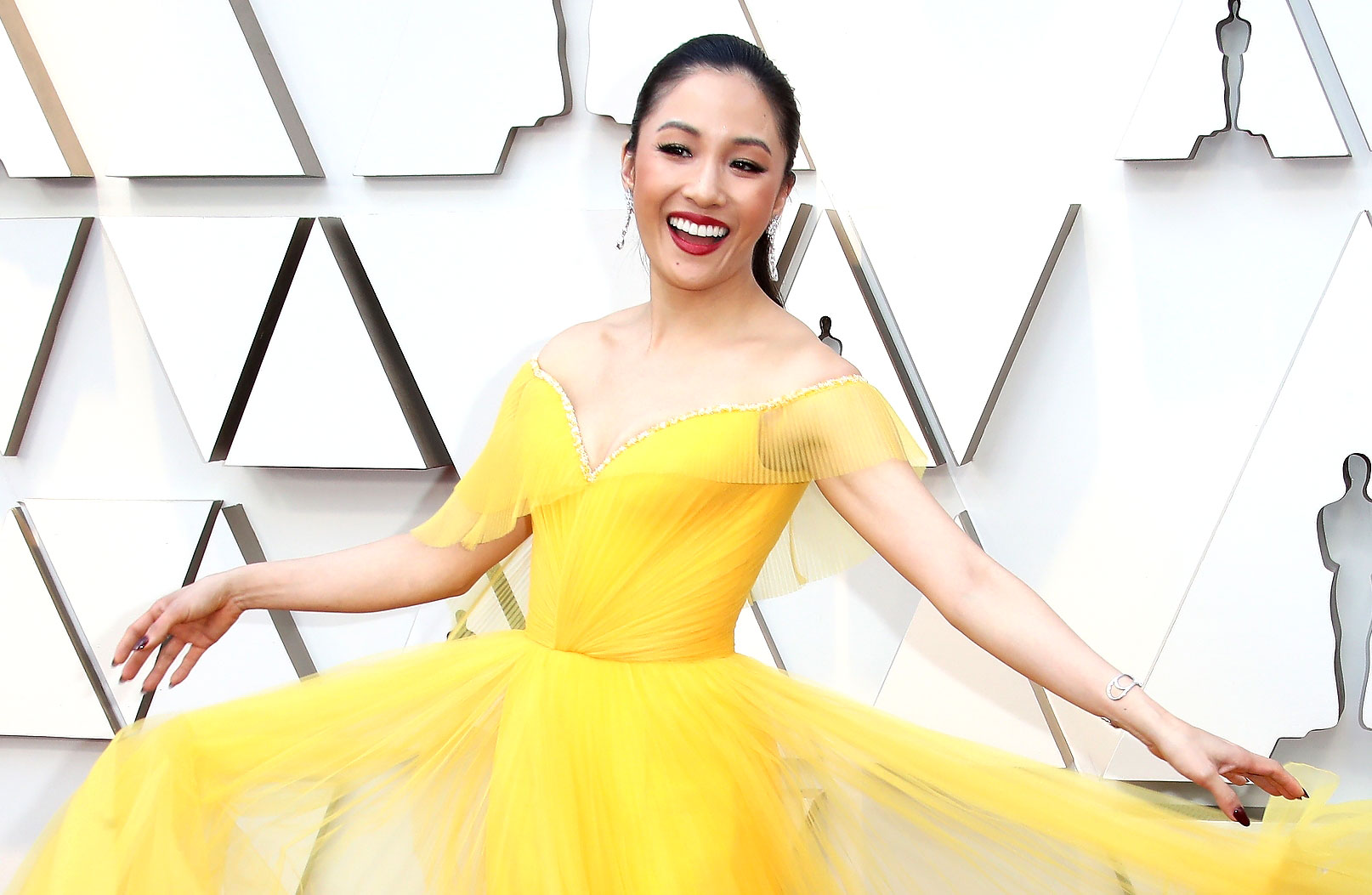 Coldplay's Song 'Yellow' Was Part of the Inspiration Behind Constance Wu's Oscar Dress