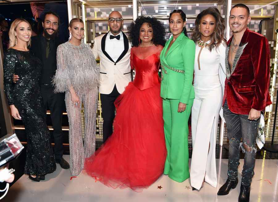 Inside Grammys 2019 Diana Ross Swizz Beatz Tracee Ellis Ross Eve Ashlee Simpson Evan Ross