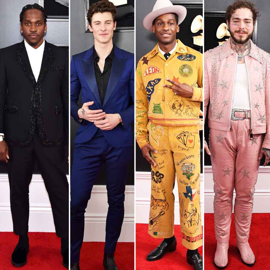 Pusha T, Shawn Mendes, Leon Bridges and Post Malone grammys 2019