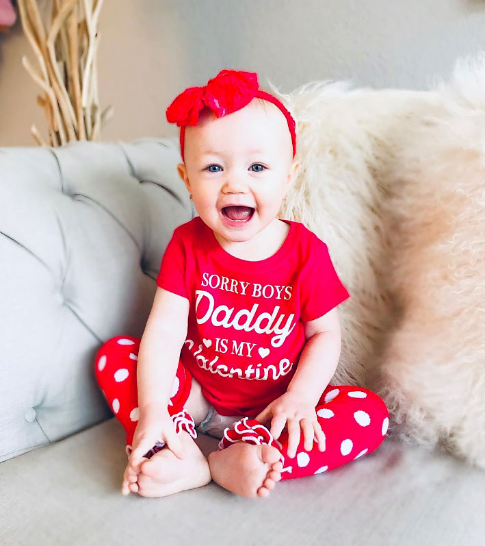 Henley Hehner Cute Celebrity Kids Celebrating Valentine's Day