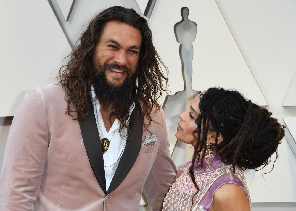 Jason Momoa and Lisa Bonet Make the Perfect Pink Pair on Their First Oscars 2019 Red Carpet