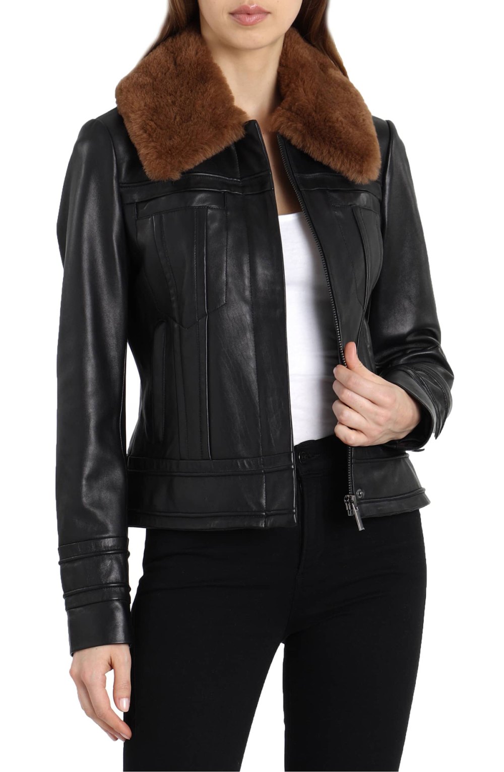 Leather Aviator Jacket