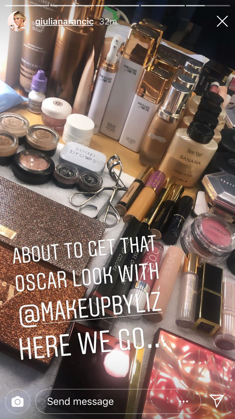 Oscars Getting Ready Giuliana Rancic